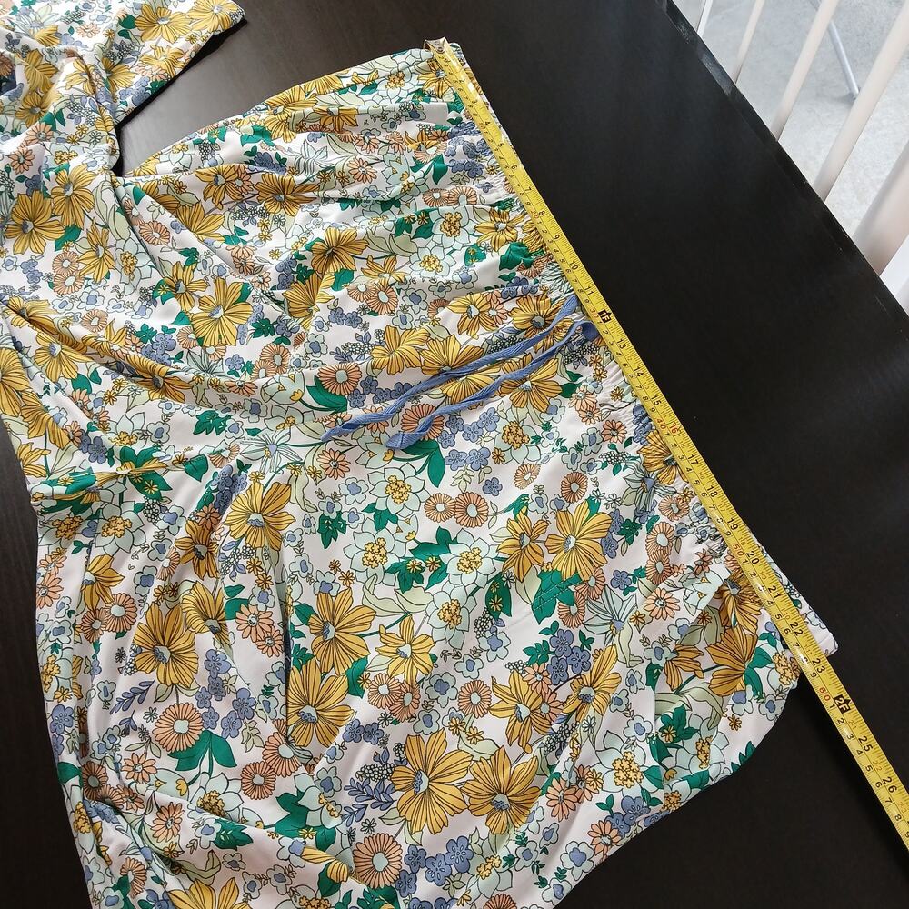 Sonoma Yellow Floral Pajama Lounge Pants 3X pockets full length PJ sleepwear - Picture 5 of 12